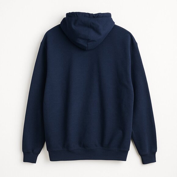 Women’s XL Handmade Hoodie with Rhinestone Hearts – Navy Blue Sparkle - Picture 3 of 4